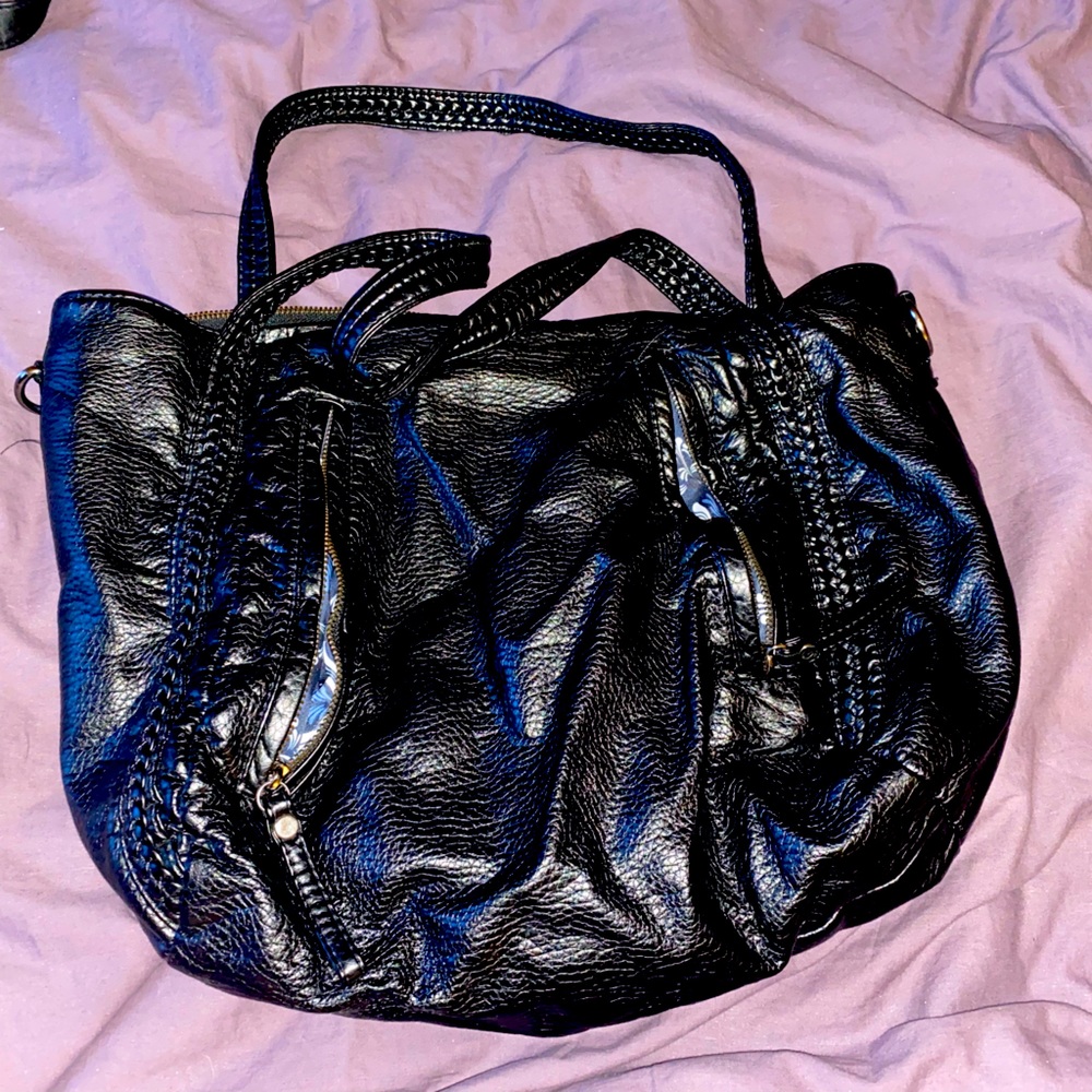 Black Shoulder Bag - Large capacity